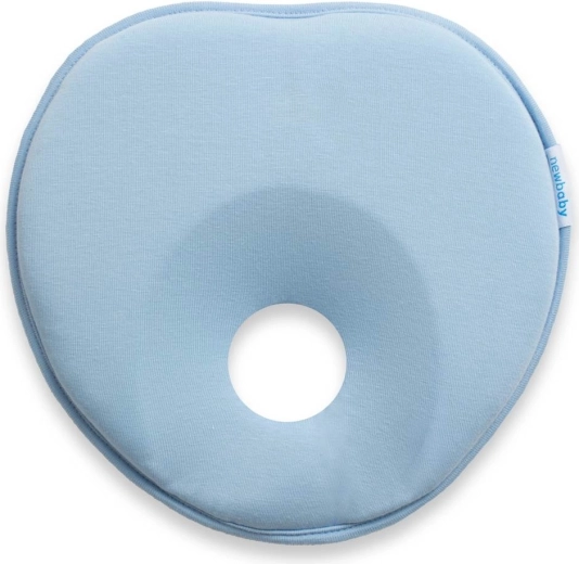 Ергономична бебешка възглавничка new baby basic blue