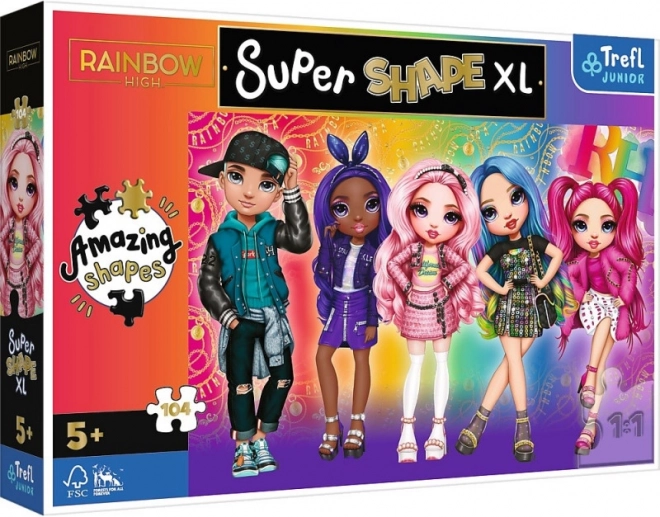 Пъзел XL Super Shape 104 части RAINBOW HIGH