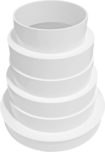 Plastic Ventilation Reducer RP 80–150 mm with Additional 110 Size
