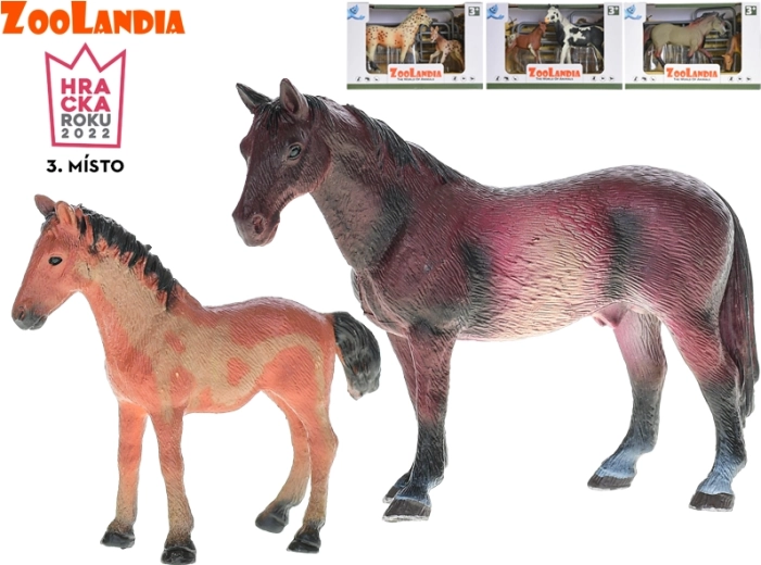 Zoolandia кон с жребче и аксесоари (10–15 см)