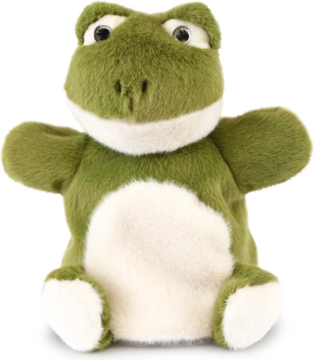 Histoire d’Ours plush frog hand puppet 24 cm