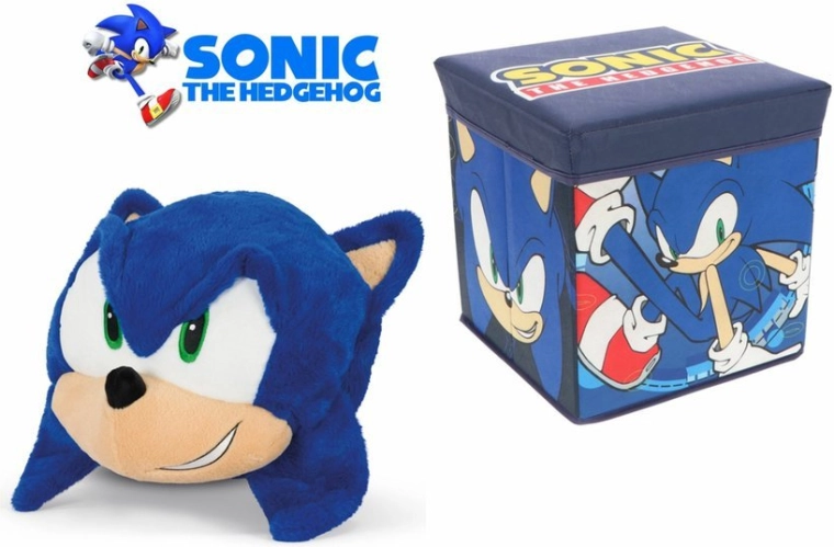 Foldable storage box and ottoman Cozy Noxxiez Sonic