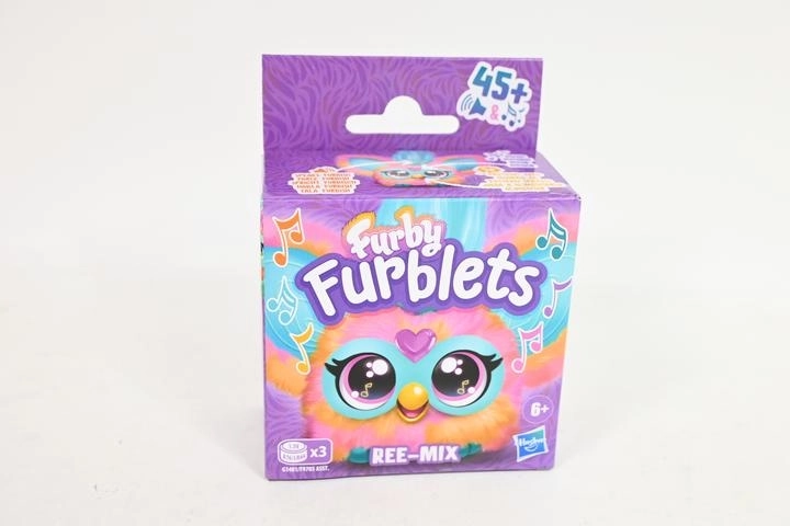 Furby Furblets Ree-Mix interactive plush toy with clip - 1 piece