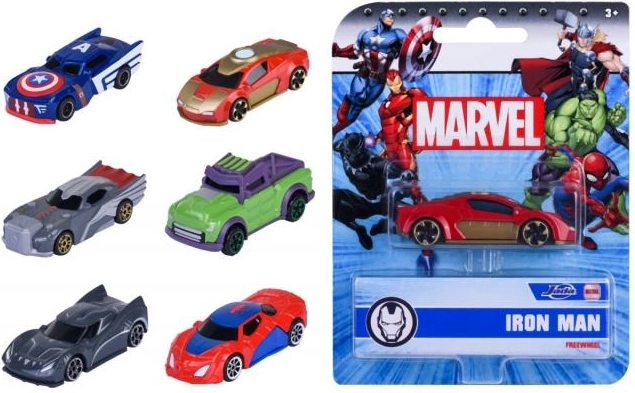 Метална количка Marvel 1:64, 7 см – 6 вида