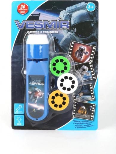 Flashlight and Space Projector – Kids' Projection Set