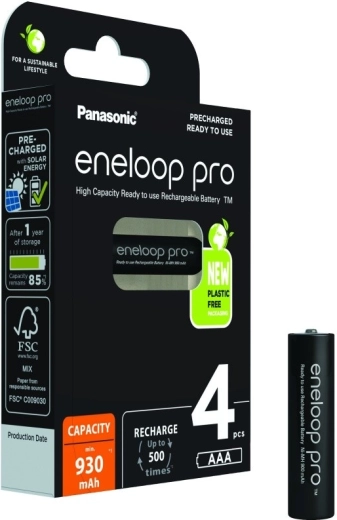 Акумулаторни батерии ENELOOP PRO AAA 930 mAh – комплект 4 бр.