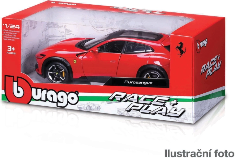 Bburago Ferrari 1:24 – метални модели Race & Play (асортимент)