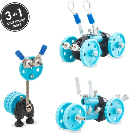 OFFBITS GearBit 3-in-1 vehicle building kit for kids aged 6+