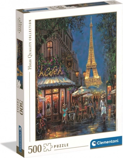 Пъзел Clementoni Night at the Eiffel Café 500 части