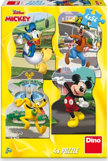 Пъзел Disney Мики в града 4×54 части