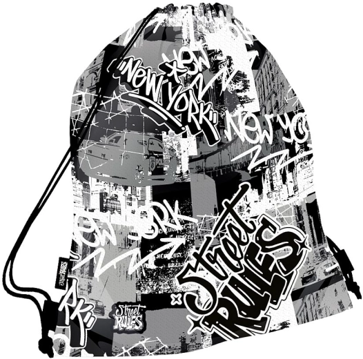 LizzyCard Street Rules Drawstring Shoe Bag