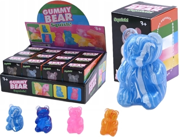 Squeeze Anti-Stress Teddy Bear - 1 piece