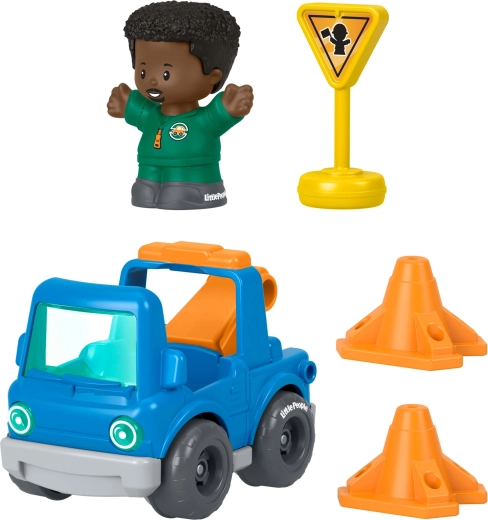 Fisher-Price Little People комплект пътна помощ с количка, фигурка и аксесоари