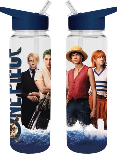 One Piece пластмасова бутилка с вградена сламка