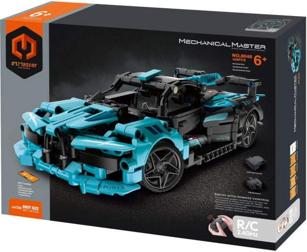 Programmable RC sports car building set iM.MASTER, 439 pieces