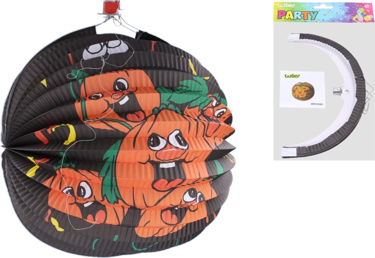Pumpkin paper lantern ball 25 cm