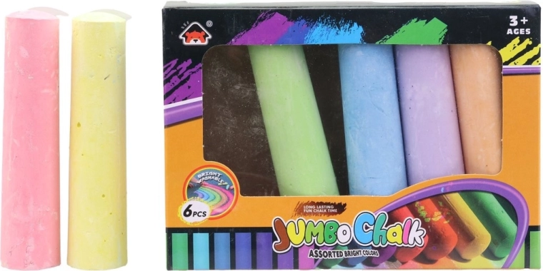 Colored Chalk in a Box, 6 pcs