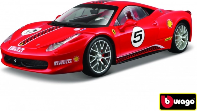 Метален модел на автомобил Ferrari 458 Challenge 1:24 червен