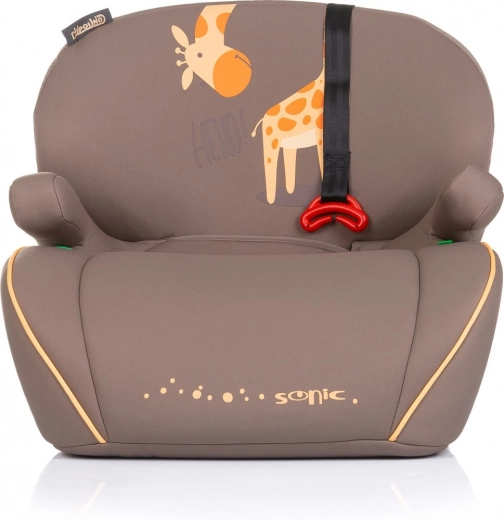 Детска повдигаща седалка Sonic с мотив жираф i-Size Isofix