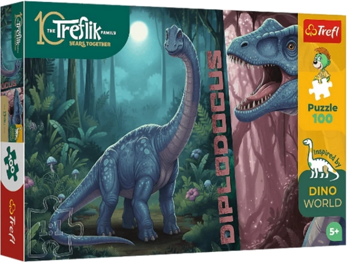 InspiredByDinoWorld пъзел Diplodocus 100 части