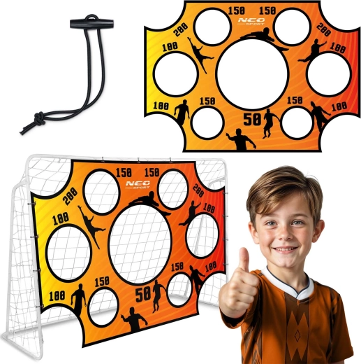 Neo-Sport shooting target sheet for football goal 215 × 150 cm