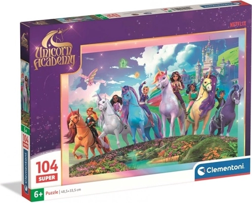 Пъзел Clementoni Unicorn Academy Super 104 части