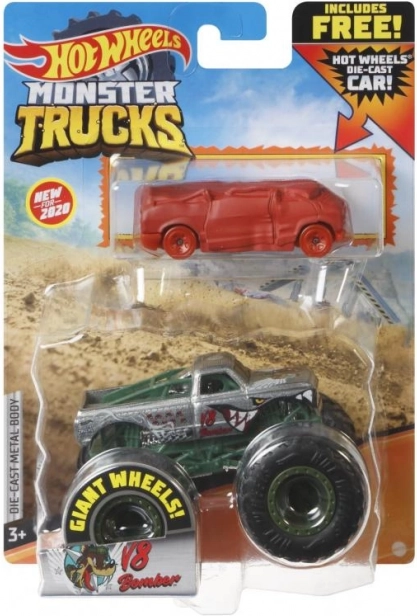 Hot Wheels Monster Trucks 1:64 с количка – Skeleton