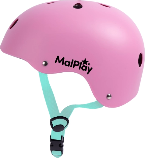 children's cycling helmet SafeKiddo pink‑turquoise (S 48–54 cm)