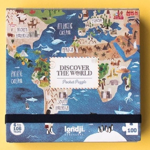 Londji pocket puzzle Around the World 100 pieces