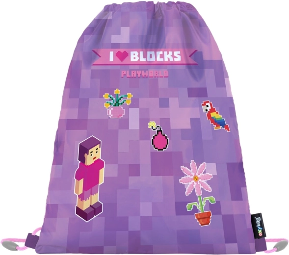 Playworld Girl Gym Sack – school drawstring bag made of polyester