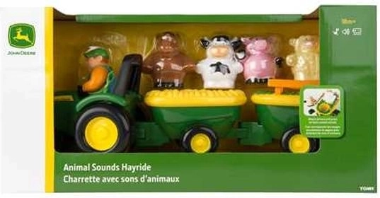 Tomy John Deere звуков трактор с животни