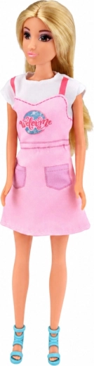 Anlily doll 30 cm with blonde hair and a pink dress