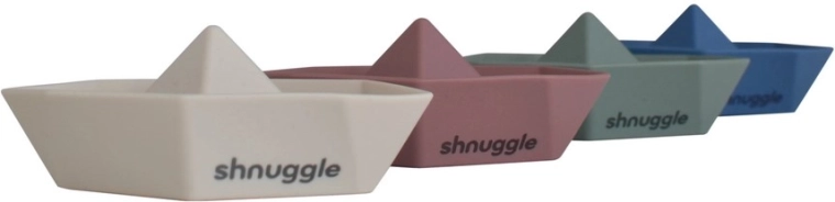 Shnuggle Stack and Sail stackable silicone bath boats (set of 4 pcs)