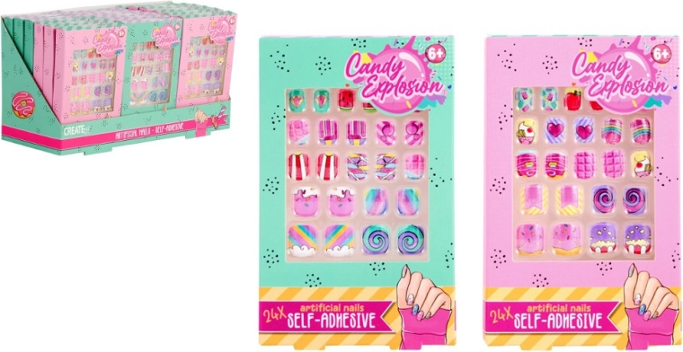 Create It! candy цветни лепящи се нокти
