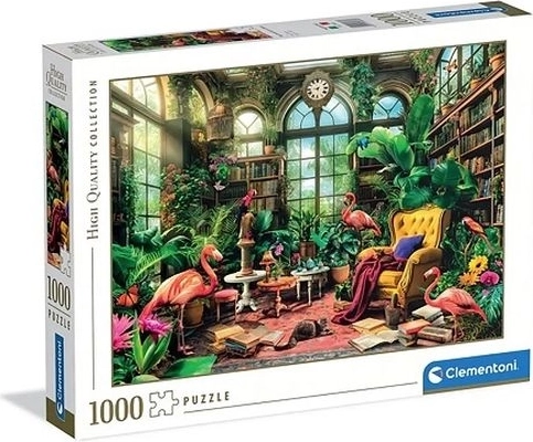 Пъзел Clementoni 1000 части The Greenhouse Library