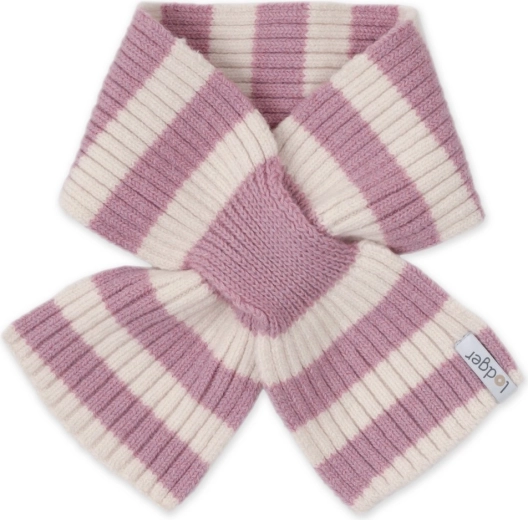 Lodger детски мерино шал stripe mauve - 1 брой