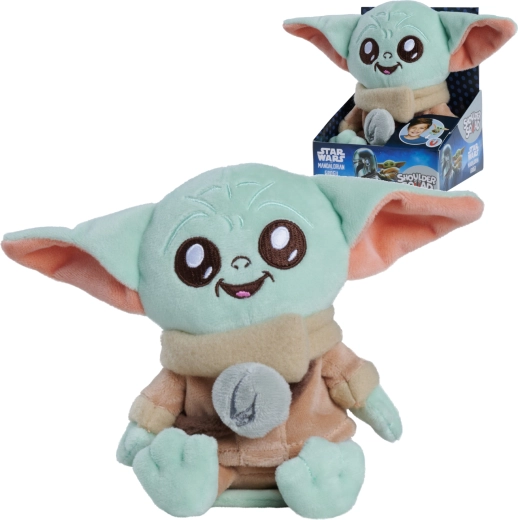 Плюшена играчка Grogu STAR WARS The Mandalorian Shoulder Squad 12 см