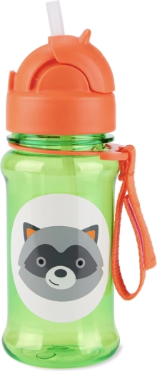 Skip Hop Zoo Tritan straw bottle, raccoon 355 ml