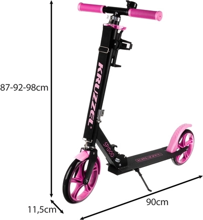 Large 200mm wheels and non-slip deck
