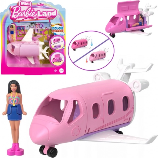 Mattel Mini Barbie Land – мини кукла пилот с самолет
