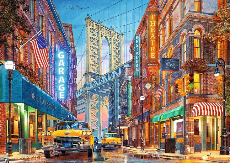 TREFL Puzzle Premium Plus: Изглед към мост в Манхатън 500 части