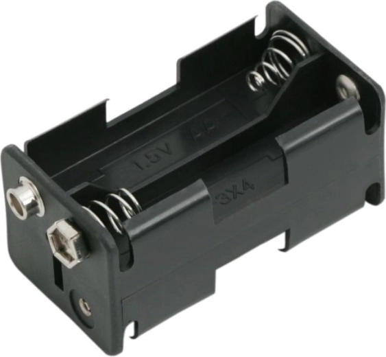 Държач за 4 AA батерии с 9V конектор