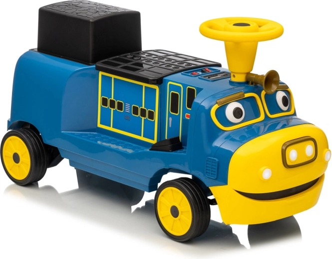 Electric ride-on locomotive blue STACYJKOWO 12V