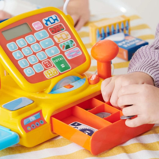 Display with calculator and product buttons
