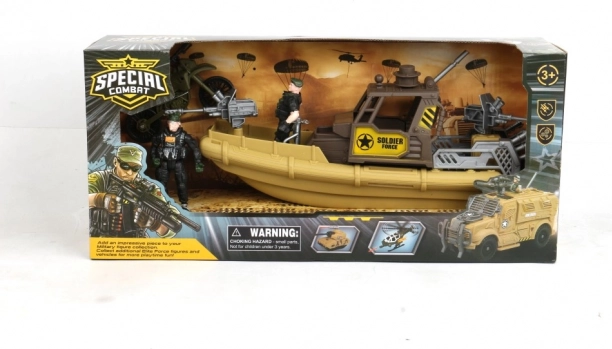 Military Play Set Boat Patrol