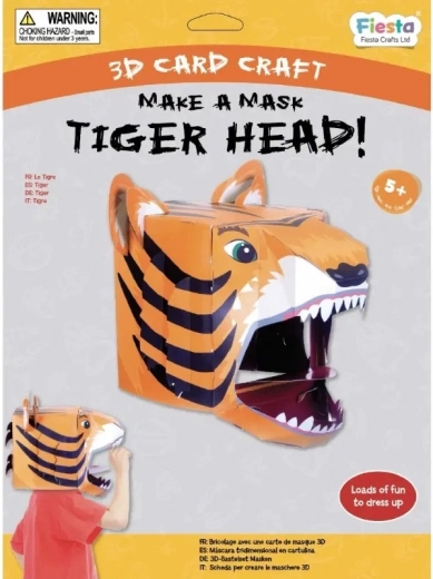 Creative Set 3D Tiger Mask Fiesta Crafts