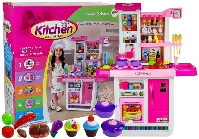 Pink Children's Kitchen with Water and Sounds