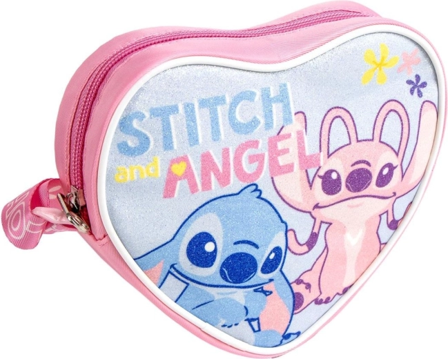 Disney Stitch kids’ heart-shaped shoulder bag
