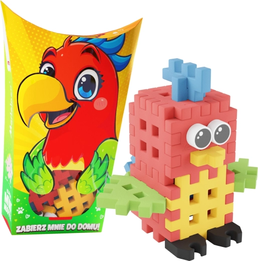 Mini Waffle Pocket Pets Building Set – Parrot