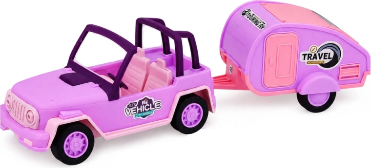 Car and caravan for adventurous travel